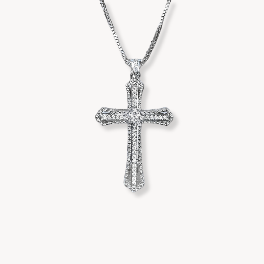 Hailey Sterling Silver Cross Necklace
