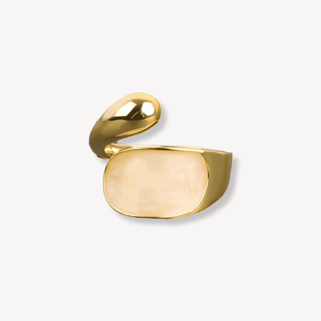 Gold Goop Marble Ring