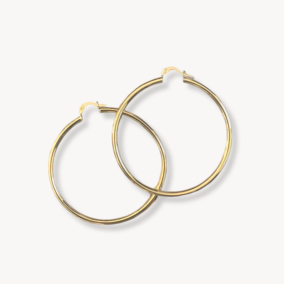 Essential Large Gold Hoop Earrings